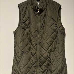 Old Navy Olive Quilted Vest